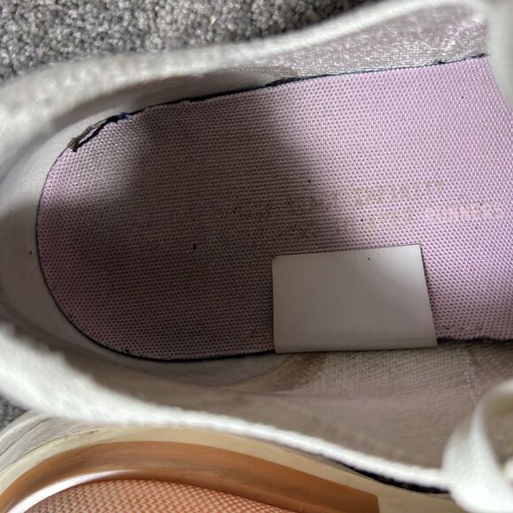 Nike React Infinity FlyKnit CD4372-103 Woman's Size 9.5 White Running Shoes Used - Picture 12 of 13